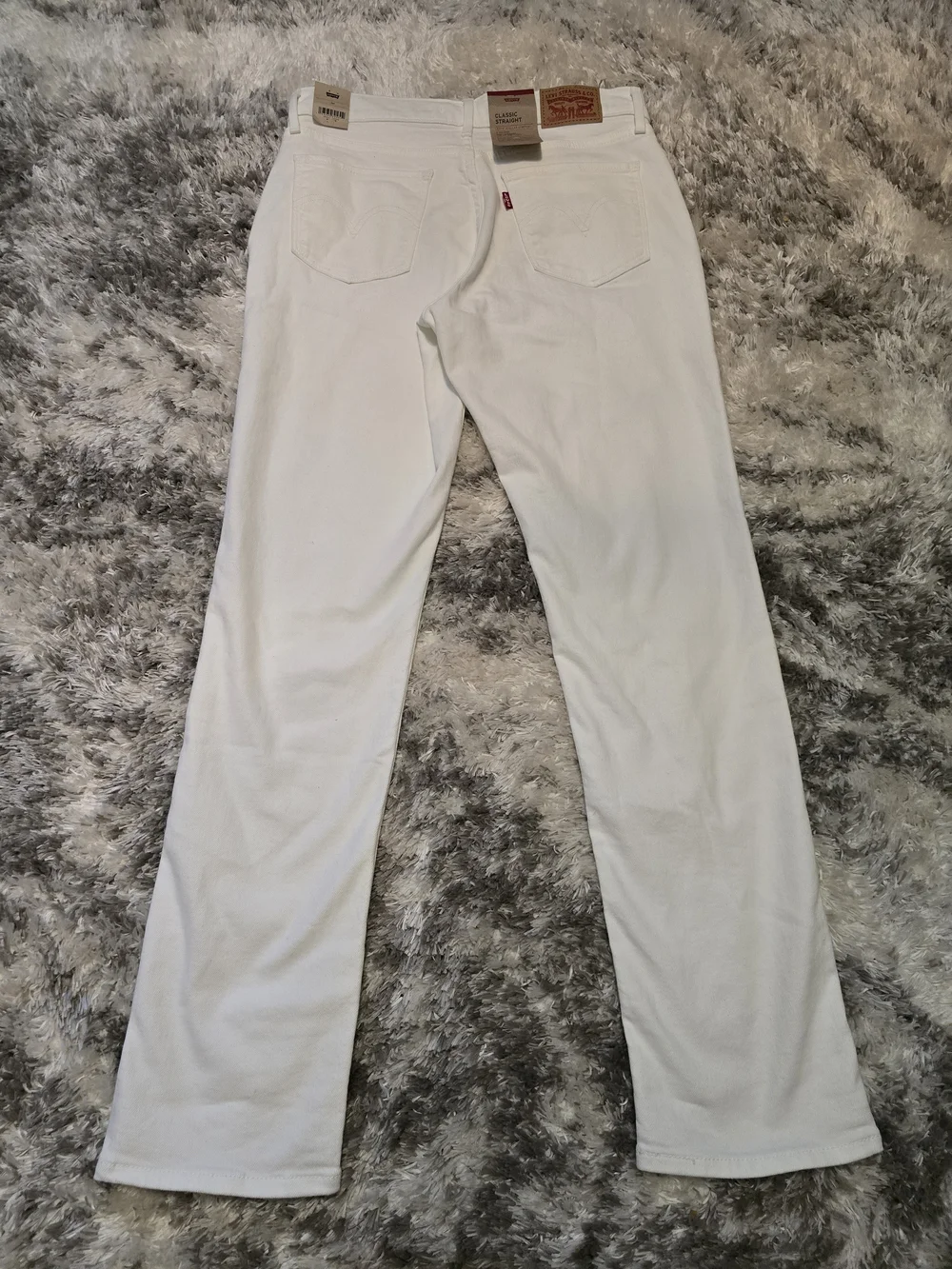 Levi's Women's White Straight-Leg Jeans